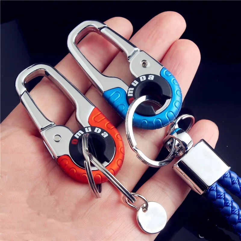 Stainless Steel, Double Ring Carabiner Keychain Buckle Clip.