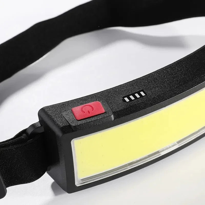 Powerful Headlamp With COB LED Built-in Type-C Rechargeable Battery