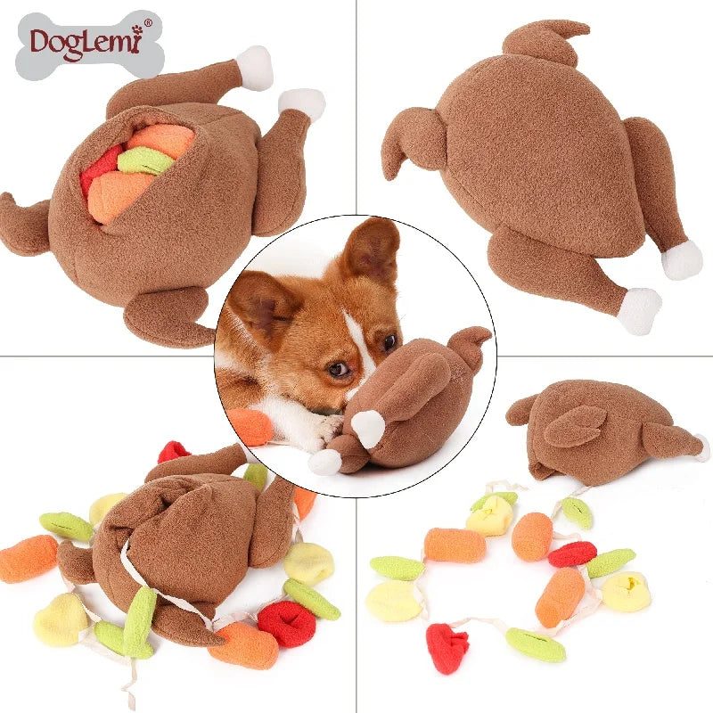 Pet Snuffle Roasted Turkey Toy