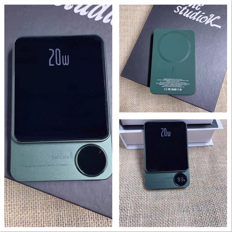 Wireless Power Bank Magnetic 10000mAh,Type C Fast Charger For iPhone 14 13 12 Xiaomi Samsung Magnetic safe Series