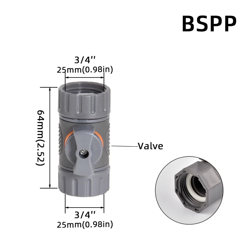 1-Pcs 1/2" 3/4" 1" Garden Hose Quick Connect Adapters