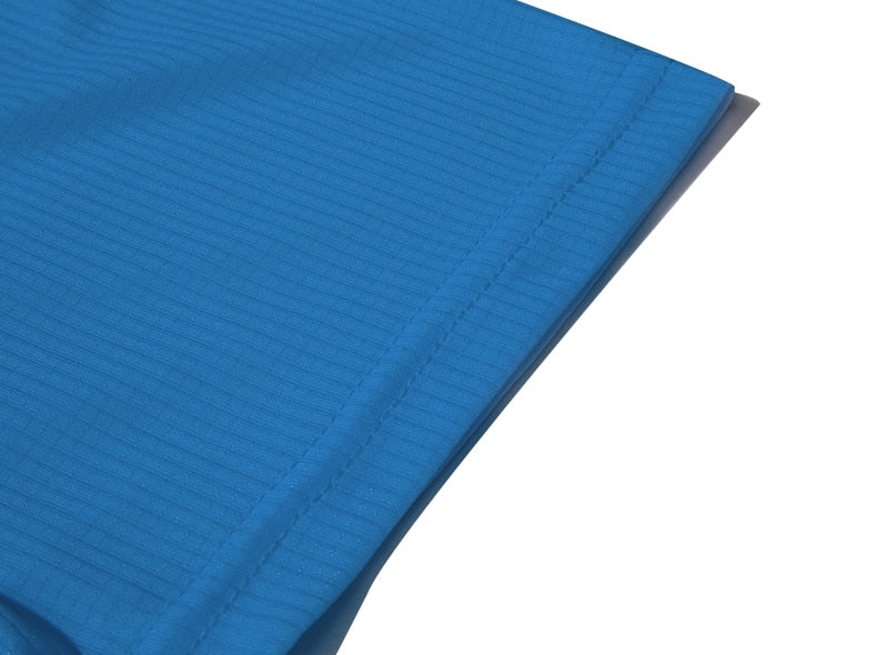 Men's multicolor short sleeve gym shirts. Quick drying, breathable sportswear