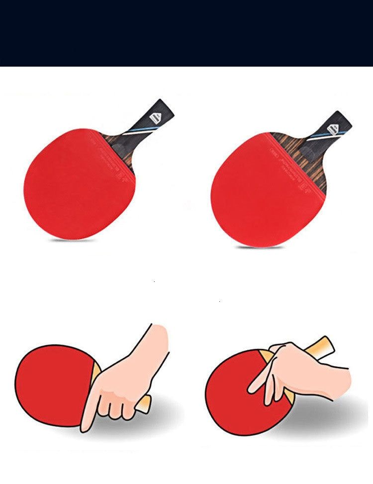 HUIESON 5/6 Star 2Pcs Carbon Table Tennis OR Ping Pong Racket.