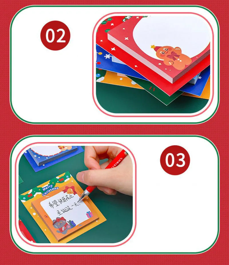 1 Piece Christmas Sticky Notepads.