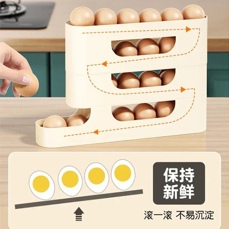 4 Layer Automatic Slide Egg Storage Box