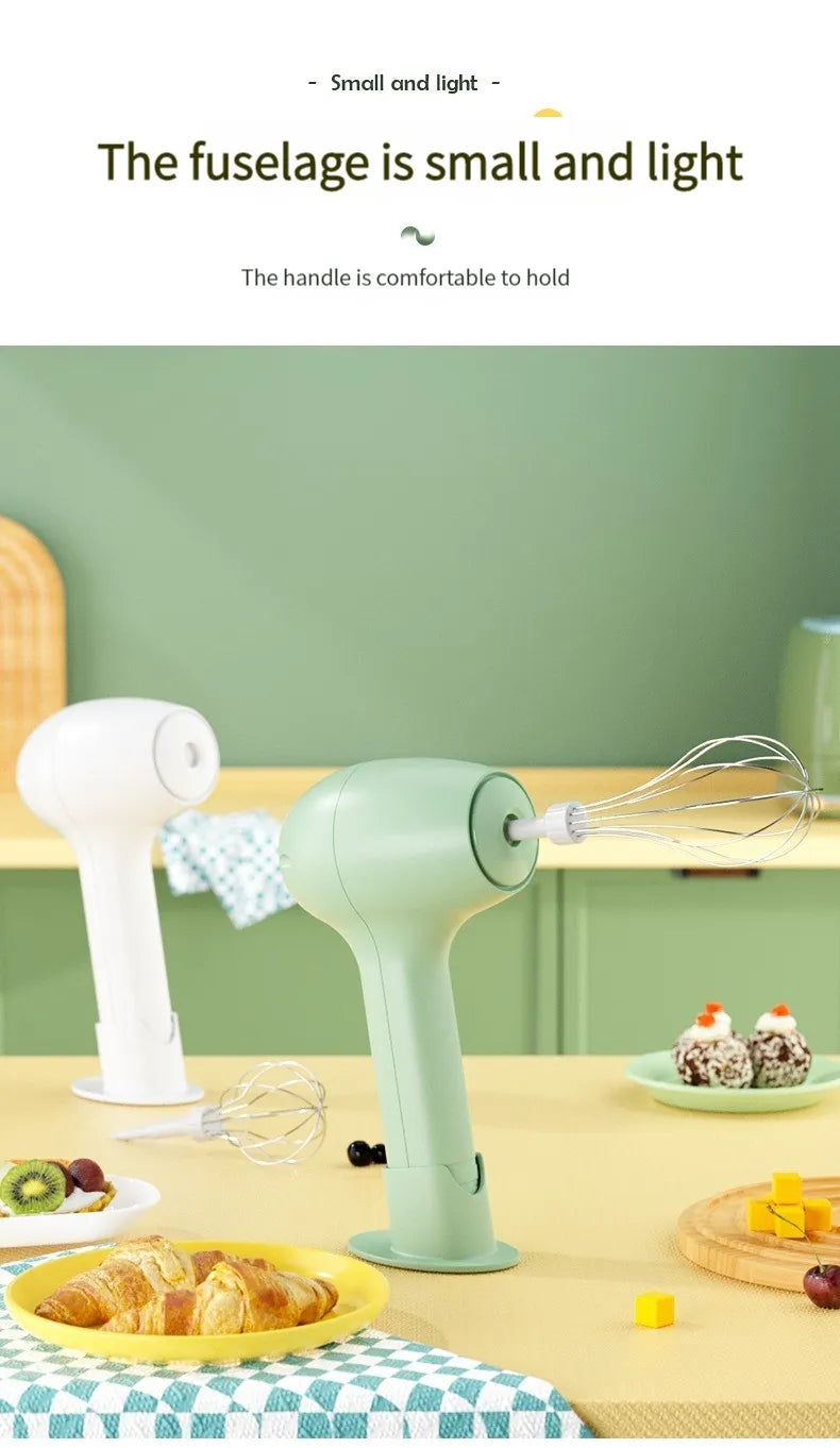 USB Charging Wireless Automatic 3 Speed Hand Food Mixer.