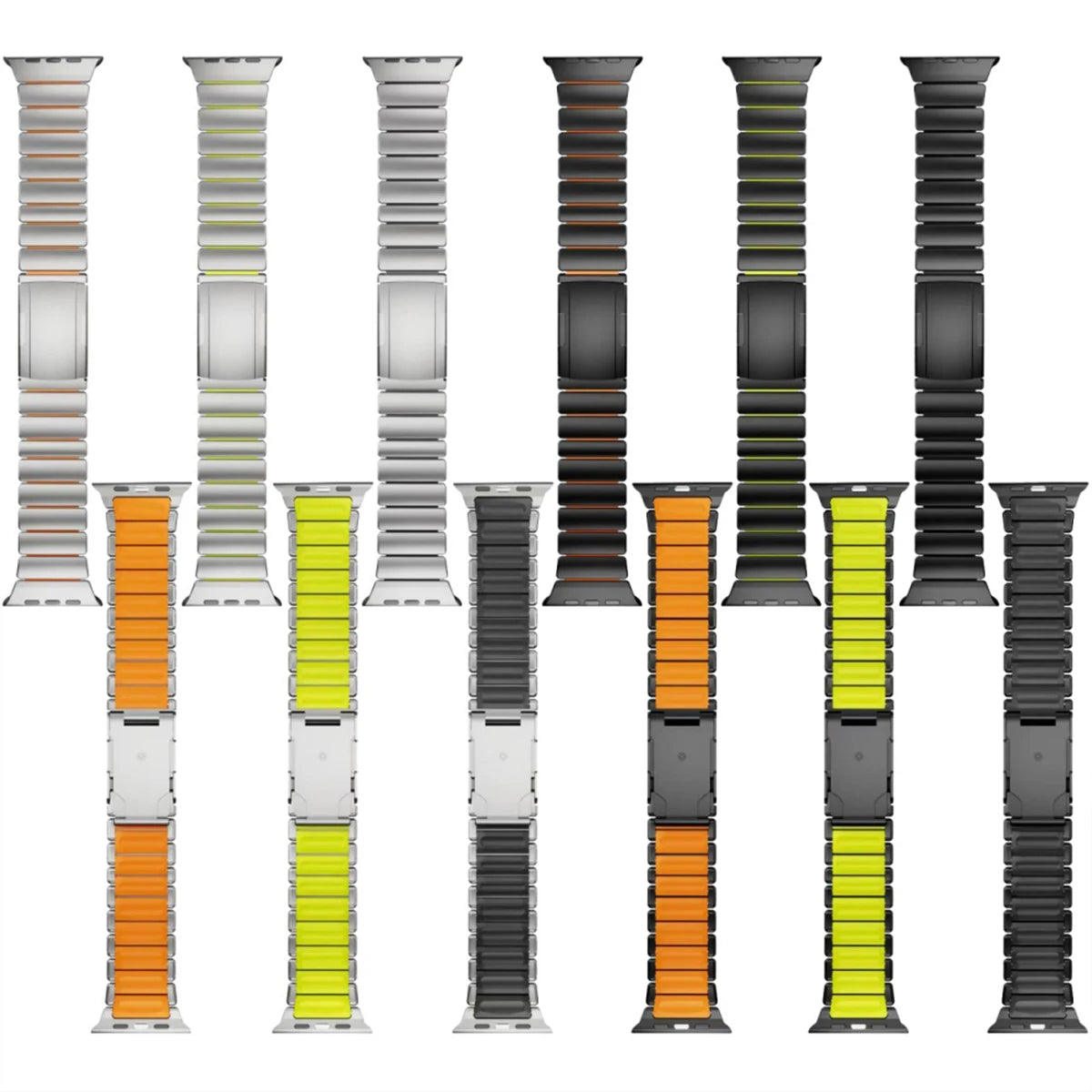 Luxury Titanium Strap for Apple Watch Ultra 3/2 49mm Series 11 10 46mm 45mm 44mm 42mm Or Silicone Bracelet For iwatch 9 8 7 6 SE 5