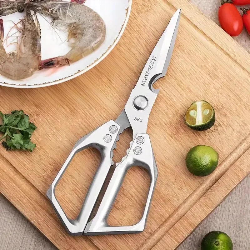 1pc Heavy-Duty Stainless Steel Multi-Purpose Kitchen Shears Scissors