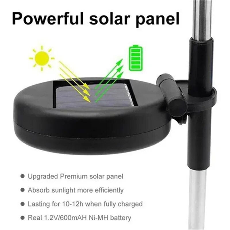 1,2 Or 4 Pcs Solar LED Firework Garden Lights.