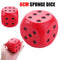 1pcs Soft 6cm Sponge Dice For Games Or Can Be Used For Anti Stress.