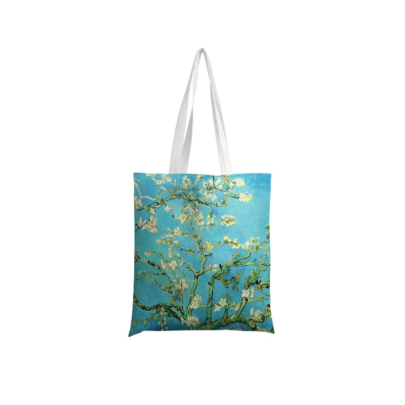 Van Gogh Oil Painting Canvas Shoulder Bags.