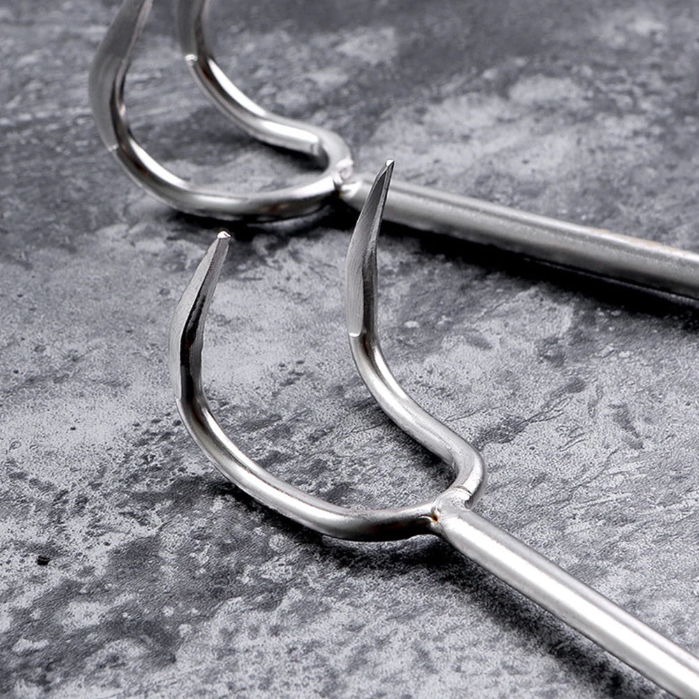 Stainless Steel Barbeque Hook For Grilling/Flipping Meat