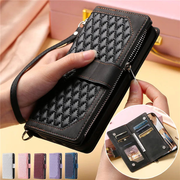 Leather Phone Case for iPhone 14 Pro Max 15 13 12 11