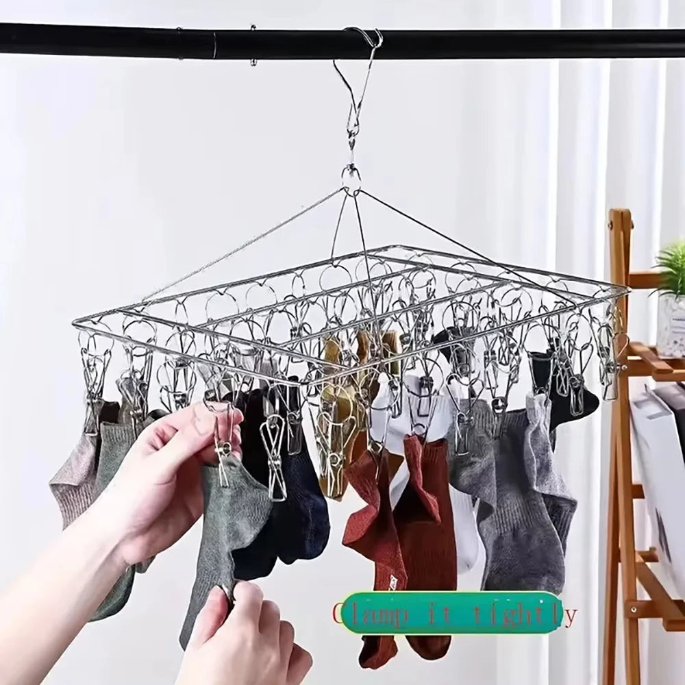 Stainless Steel Clothespin Laundry Hanger