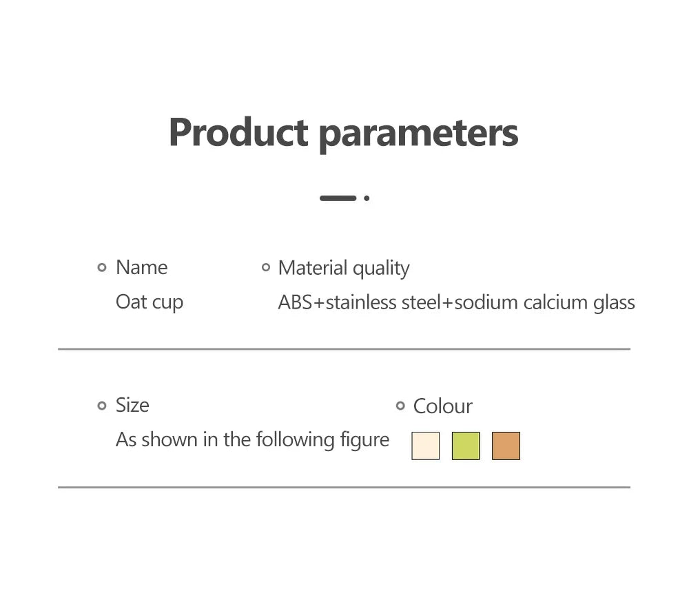 430ML Glass Cup With Lid And Spoon Great For Breakfast Oats Or Salad Cups