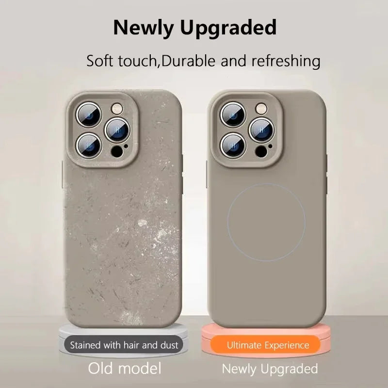 Liquid Soft Silicone Magsafe Wireless Charge Magnetic Case For iPhone 16 Plus 15 14 13 12 Pro Max 11 Cover