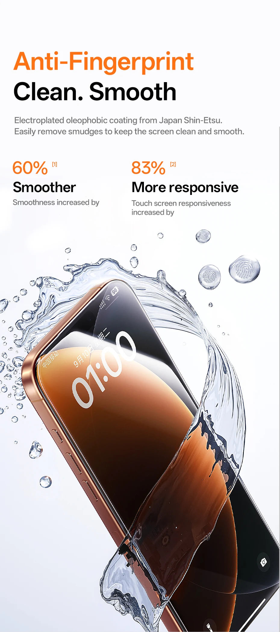 Baseus Tempered HD Screen Protector For iPhone 17 16 15 14 13 12 Pro Max