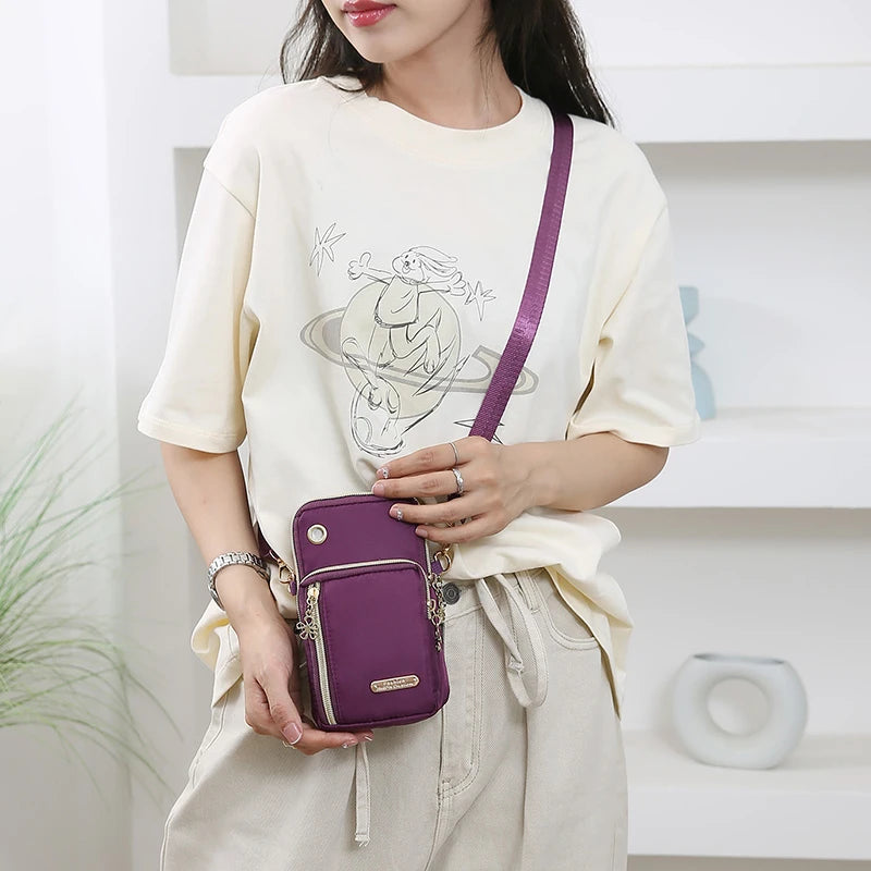 Women's Lightweight Nylon Crossbody Or Arm Bag