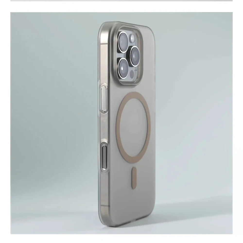 1.0 MM Ultra Thin Matte Magnetic Wireless Charge Hard PC Case For iPhone 17 16 15 14 Pro Max
