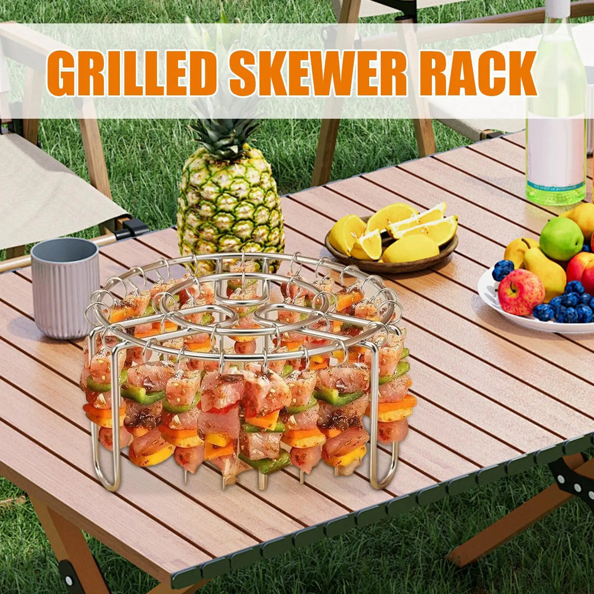 Stainless Steel Hanging Non-Stick Air Fryer Grill Rack