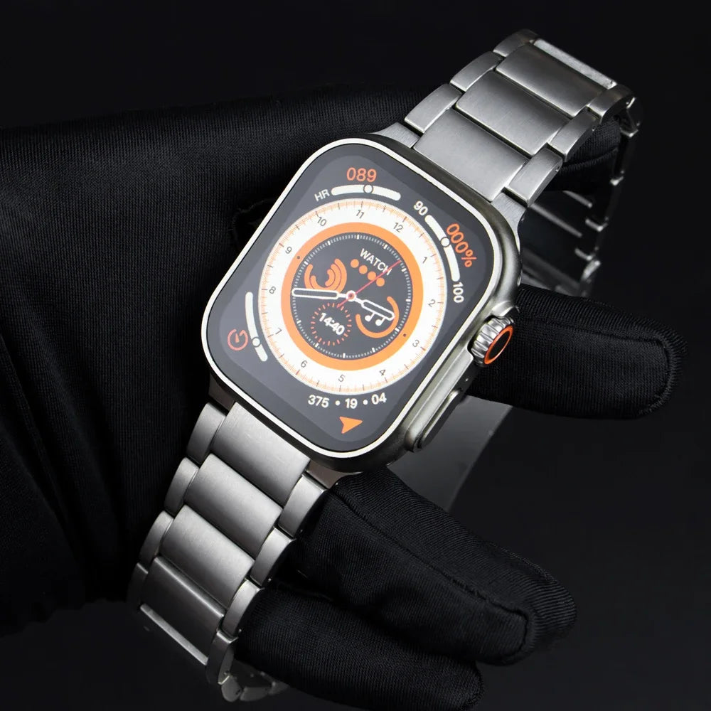 Titanium Metal Strap for Apple Watch Ultra 2 49mm 46mm 45mm 44mm 42mm Series 10 9 8 7 6 SE 5 4