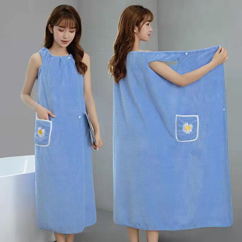 Polyester Washable Long Style Bathrobe Wrap.