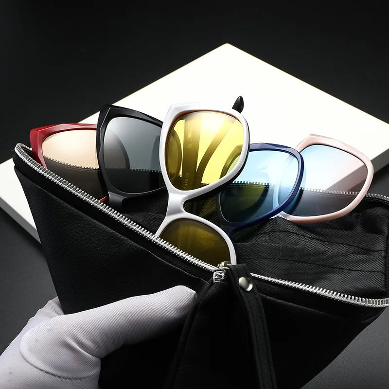 Men Or Women's 5 PCS Clip On Magnetic Polarized UV400-Sunglasses