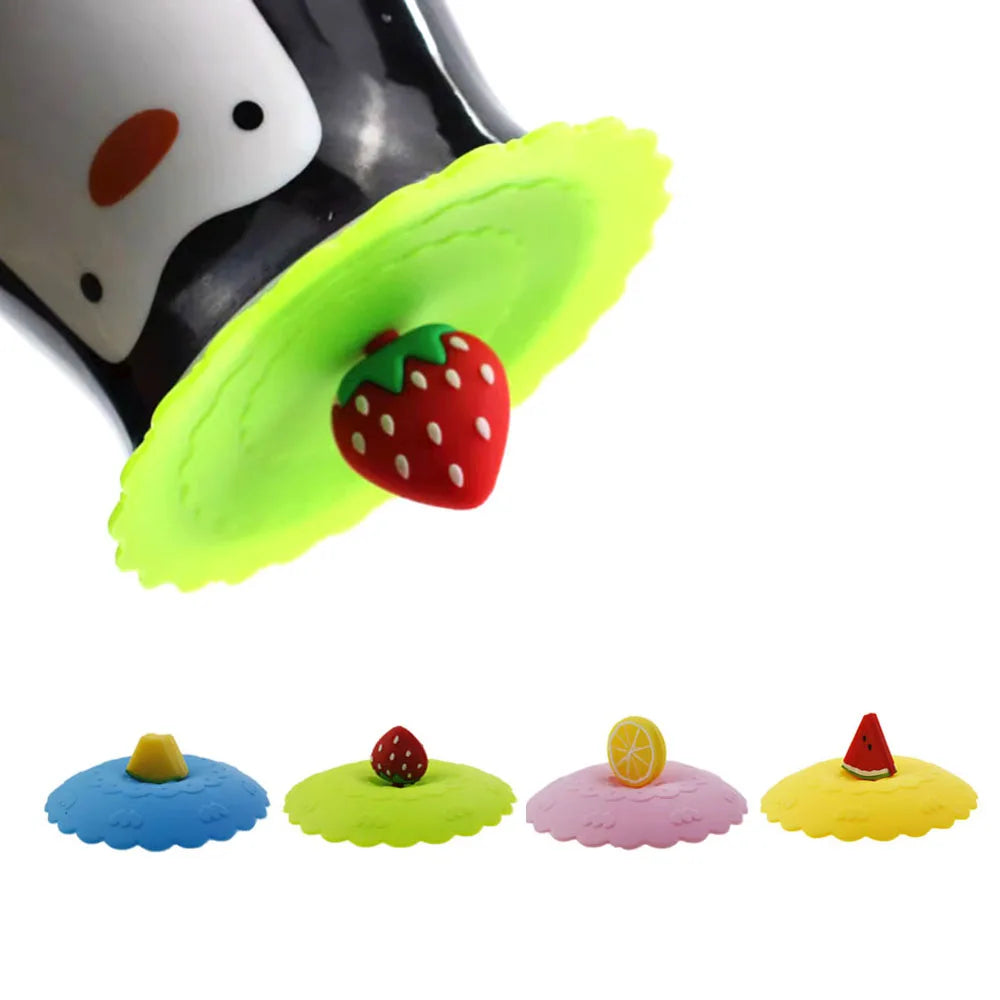 1PC High Temperature 10cm Silicone Cup Lids