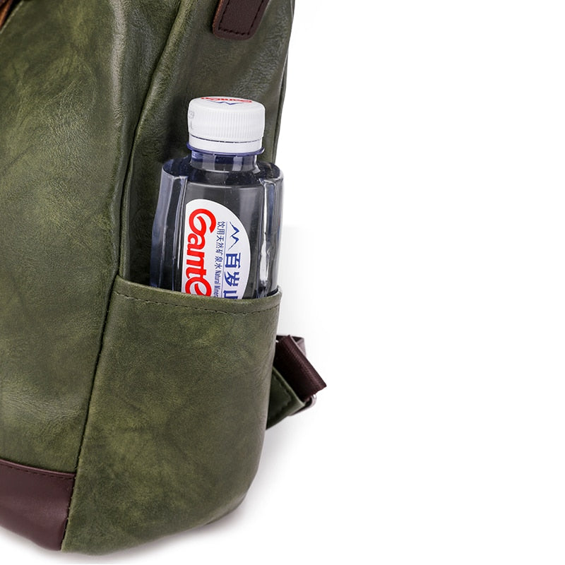 Ladies Anti-Theft Leather Backpack.