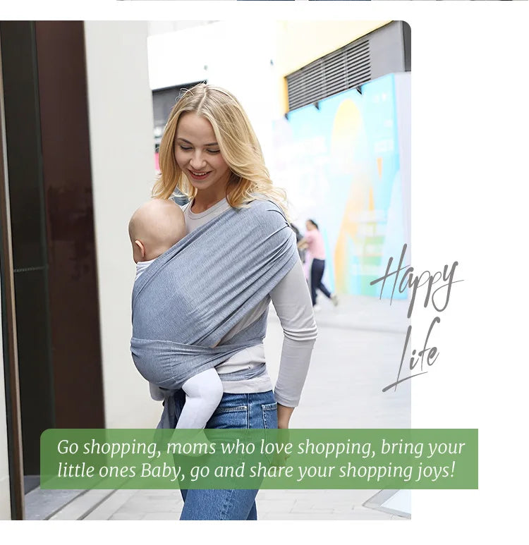PANGDUBE 100% Polyester Kangaroo Wrap for Babies 0-15 Months