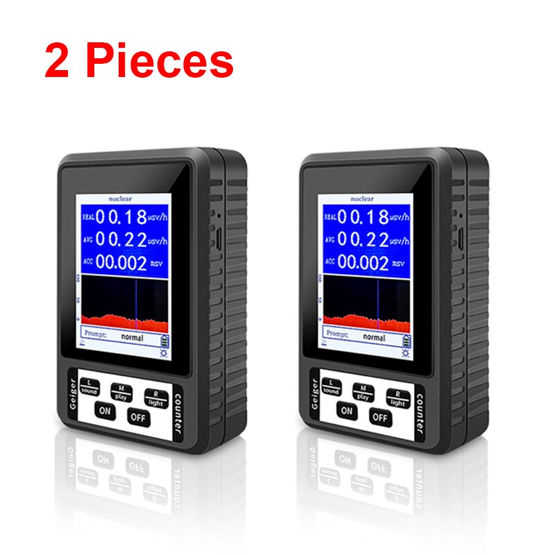 BR-9B XR-1 Nuclear Radiation Detector Color Display Screen Geiger Counter Personal Dosimeter Marble Detectors Beta Gamma X-ray