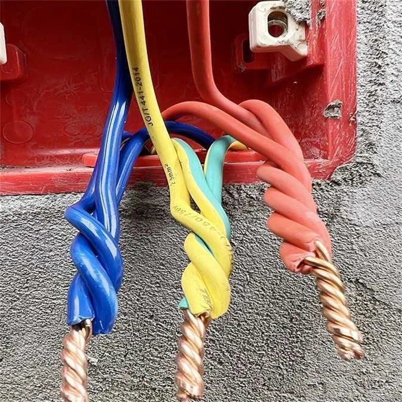 Quick Connecting 2-6 Way Cable Peeling, Wire Twisting Tool for Power Drill