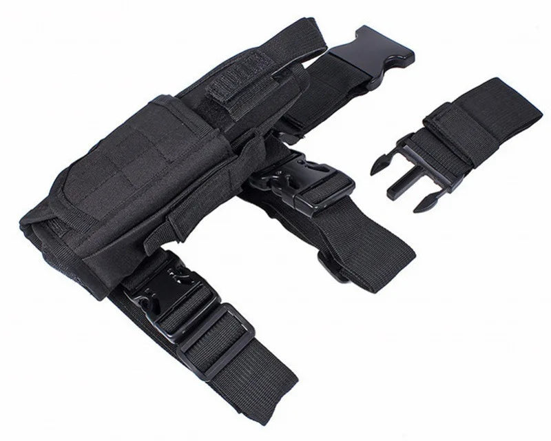 Universal Tactical Right Hand Leg Gun Holster For Airsoft Glock, Beretta Handgun