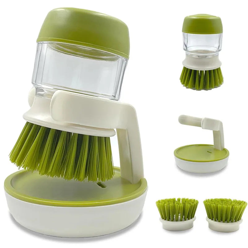 Soap Dispenser Dish Brush With Drainage Base