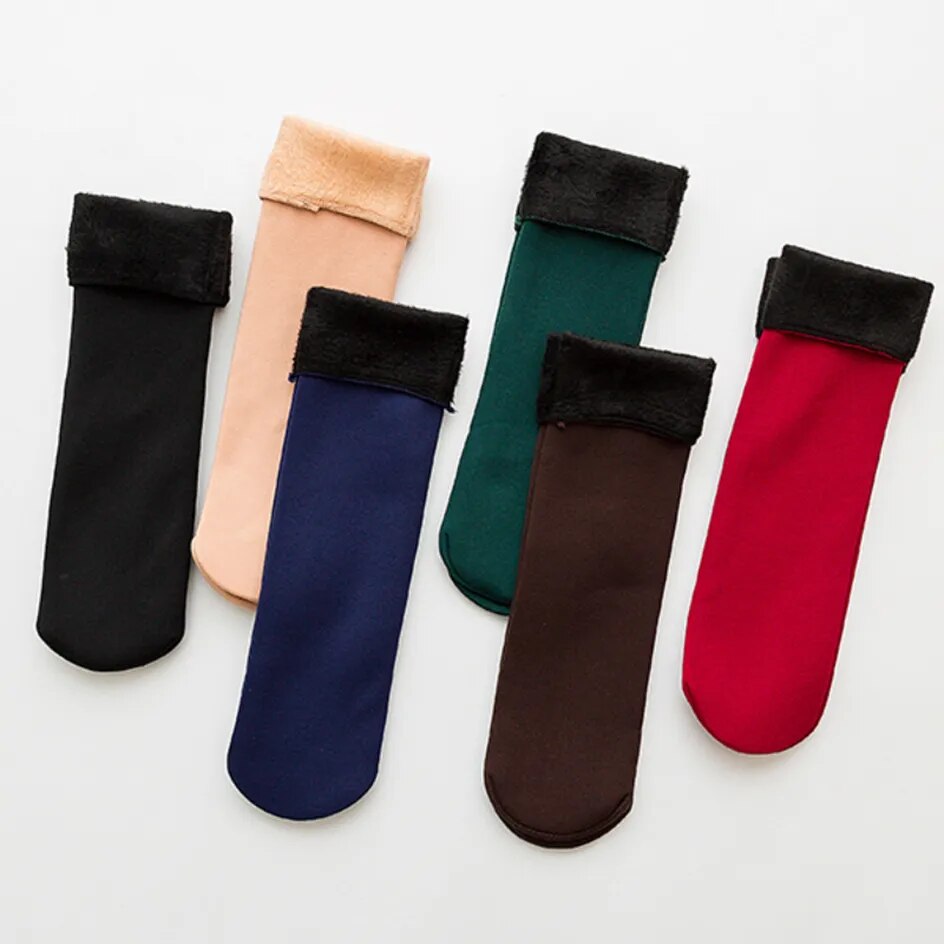 5 Pairs Women Casual Wool Thermal Winter Socks.