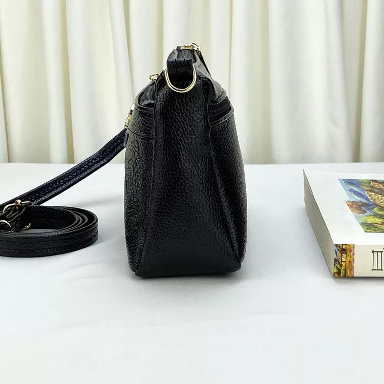 Embossed Women's Leather Shoulder Bags.