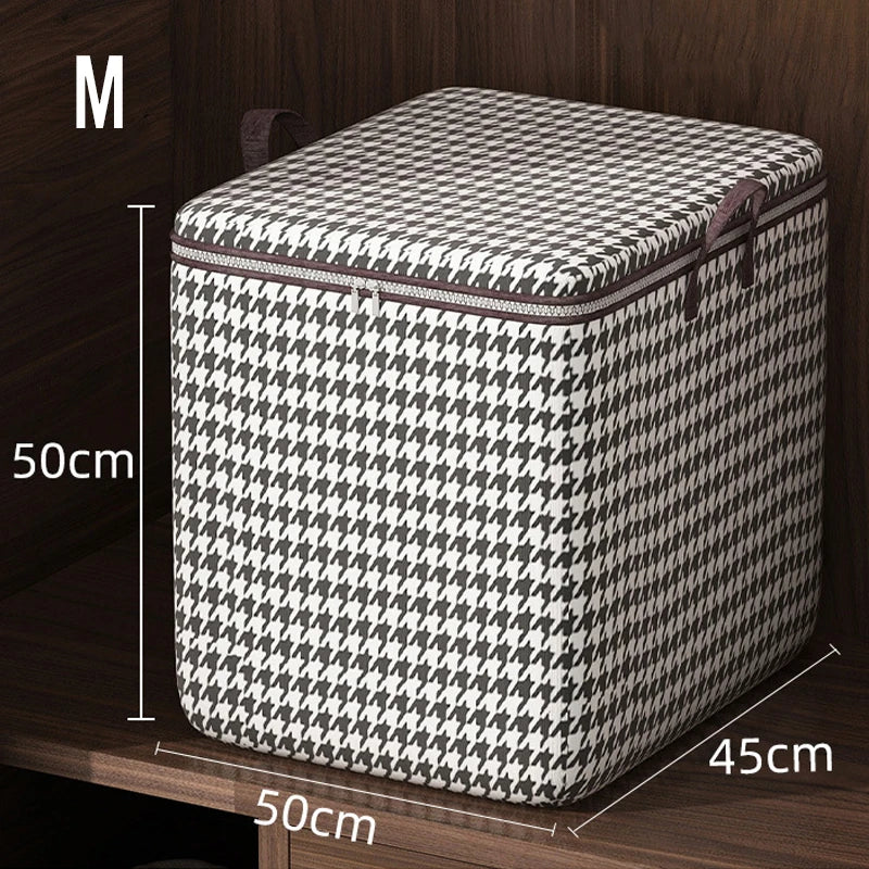 Large Capacity Folding Stackable Storage Boxes With Handles