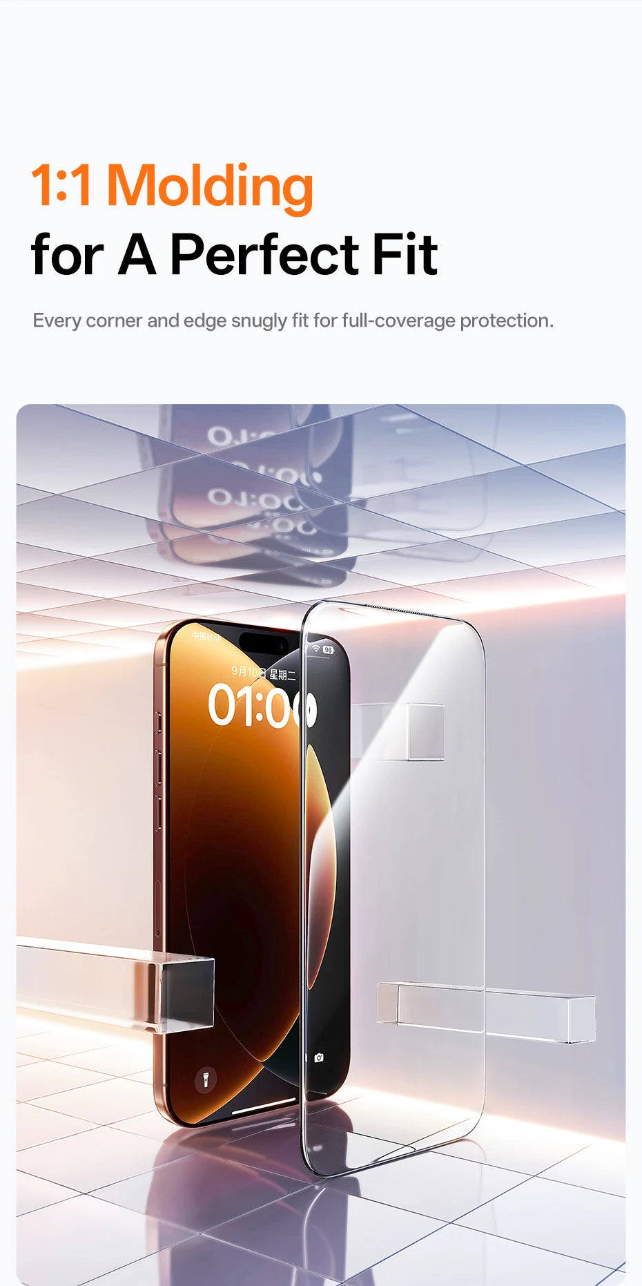 Baseus Tempered HD Screen Protector For iPhone 17 16 15 14 13 12 Pro Max