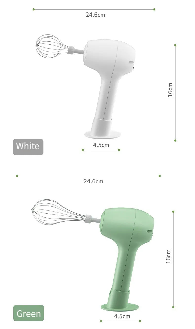 USB Charging Wireless Automatic 3 Speed Hand Food Mixer.