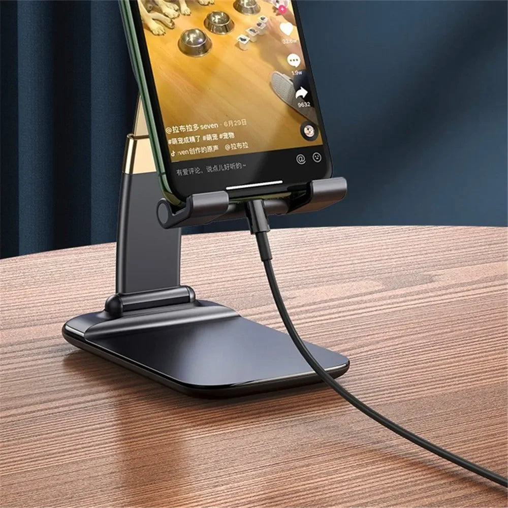 Foldable Metal Desktop Stand For Mobile Phone, iPad  Or Tablet