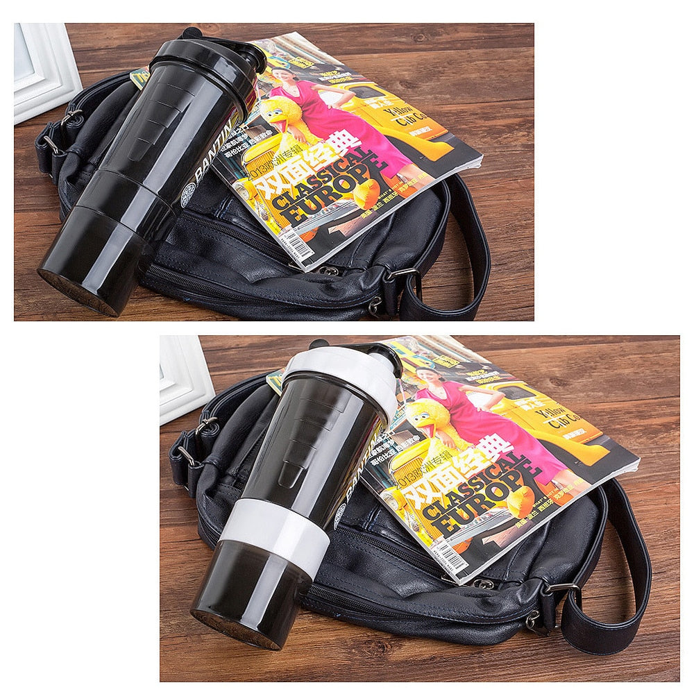 500/600Ml 7 Day Travel /Vitamin/Pillbox Organizer Water Bottle.