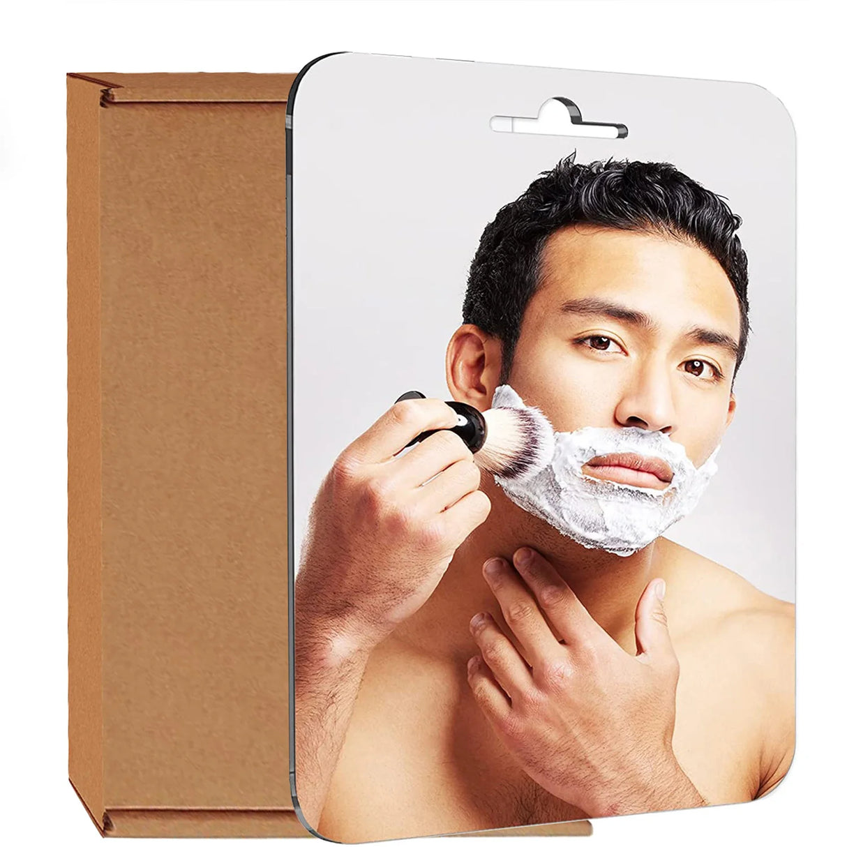 Acrylic Anti Fog Mirror With Suction Cup For Bathroom