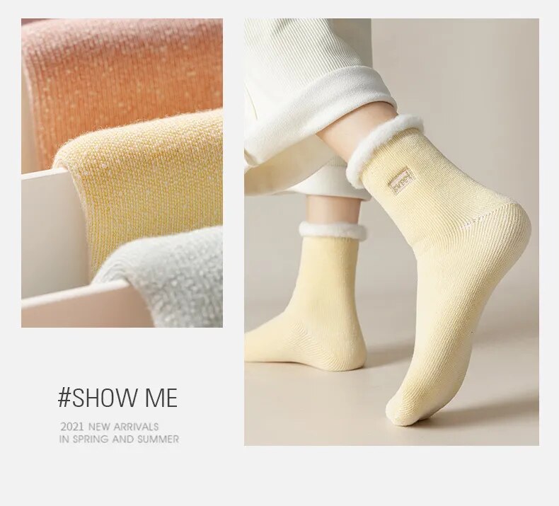 Women's Winter Warm Thermal Cashmere Socks.