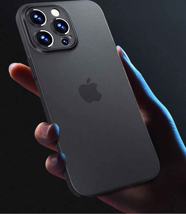 0.3mm Matte PP Hard Ultra Slim Phone Case For iPhone 17 16 15 14 Pro Max 16 Plus
