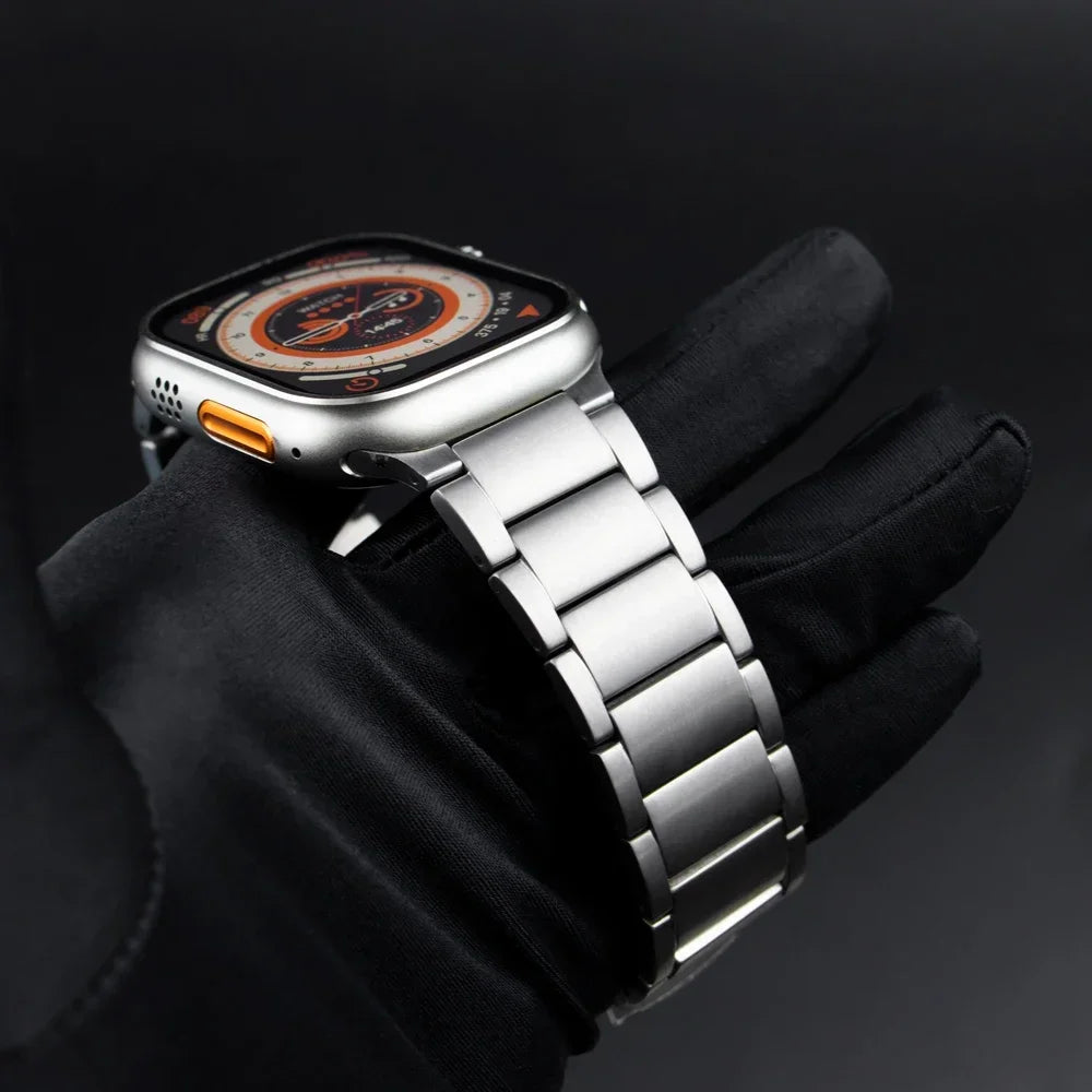 Titanium Metal Strap for Apple Watch Ultra 2 49mm 46mm 45mm 44mm 42mm Series 10 9 8 7 6 SE 5 4