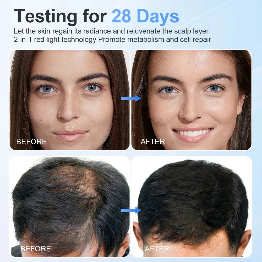 NEW 186 LED's Hat & Face Red Light Therapy For Hair Loss And Skin Rejuvenation