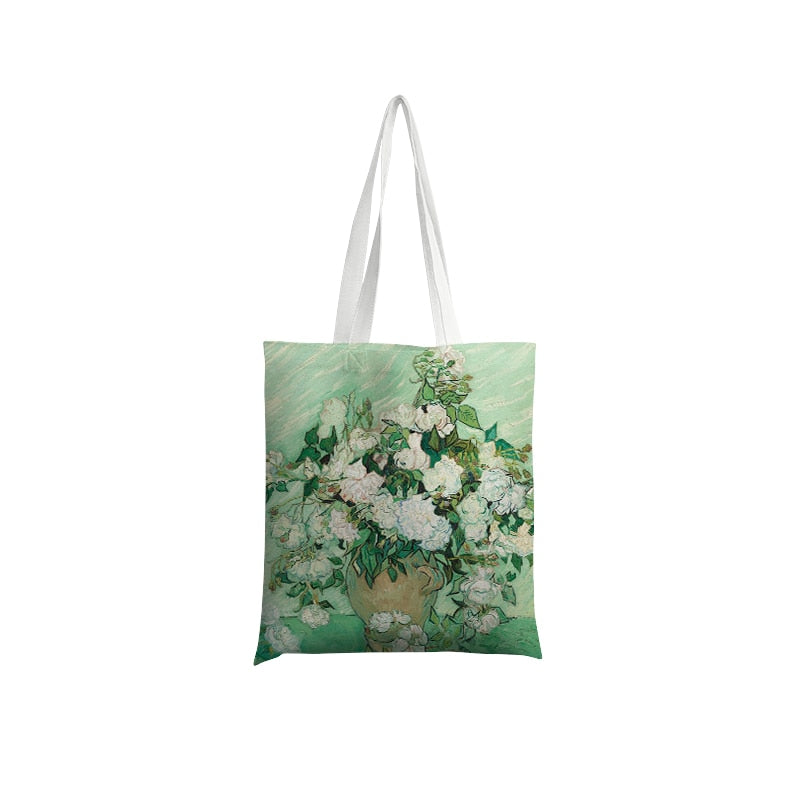 Van Gogh Oil Painting Canvas Shoulder Bags.