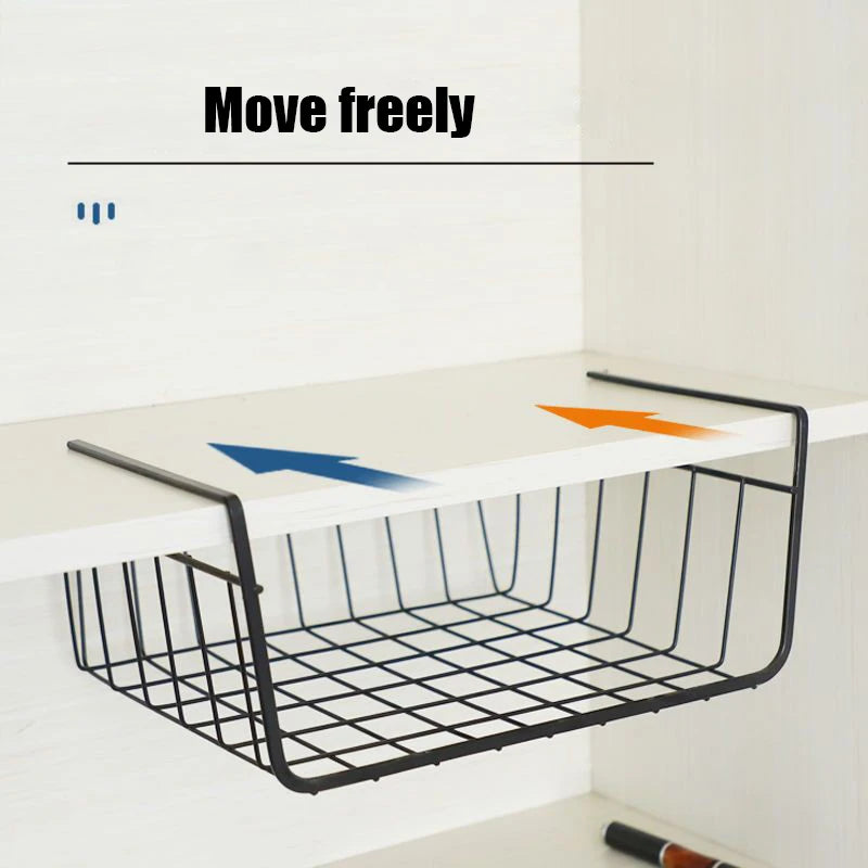 Multifunctional Iron bottom hanging Storage basket
