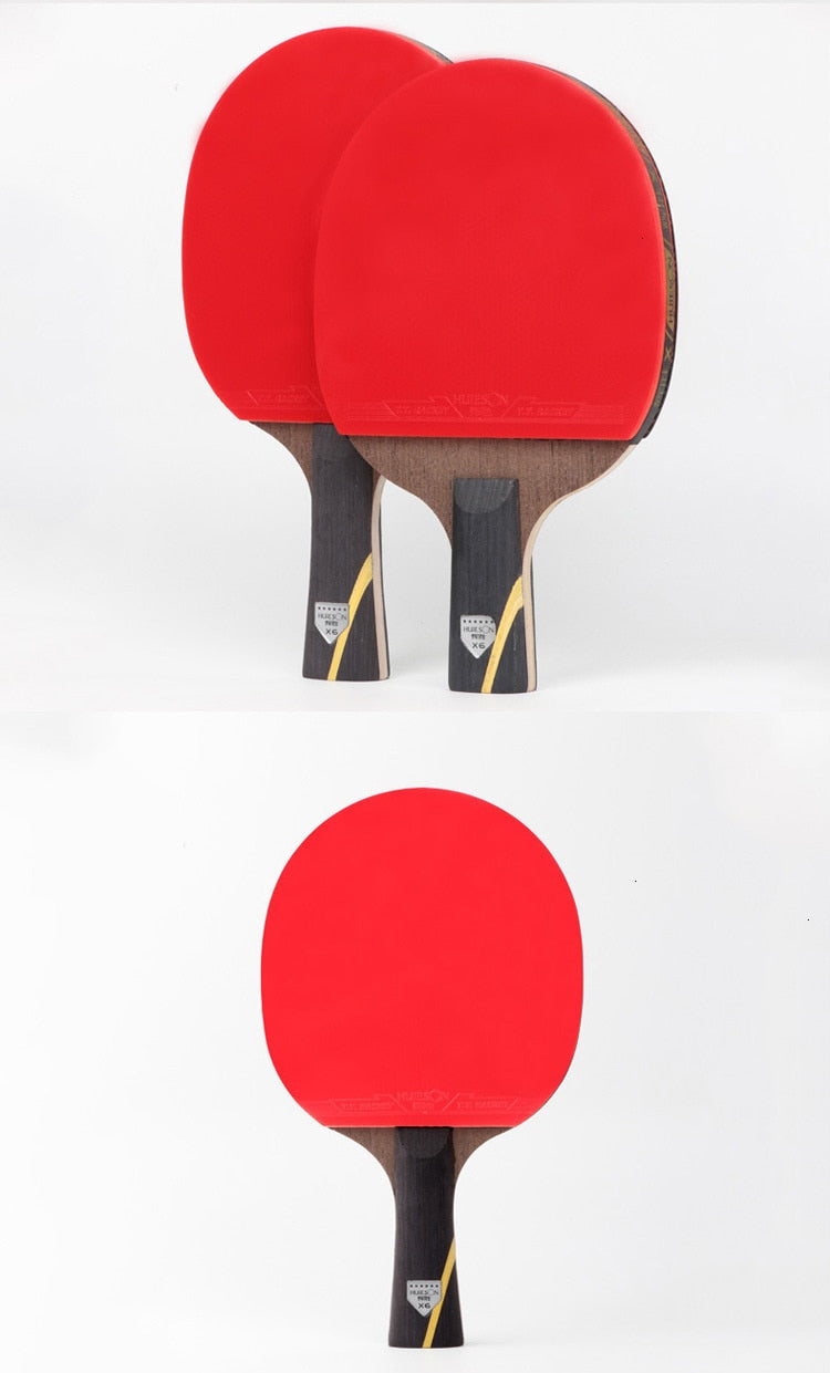 HUIESON 5/6 Star 2Pcs Carbon Table Tennis OR Ping Pong Racket.