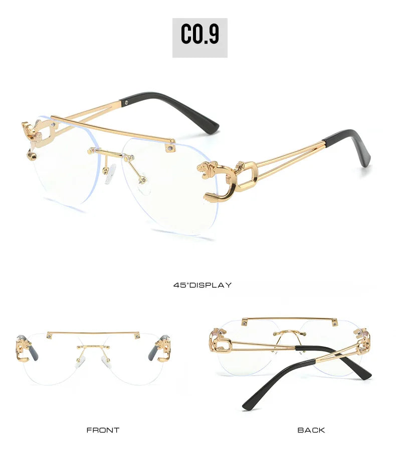 KAMMPT Men Or Women's Rimless UV400 Sunglasses
